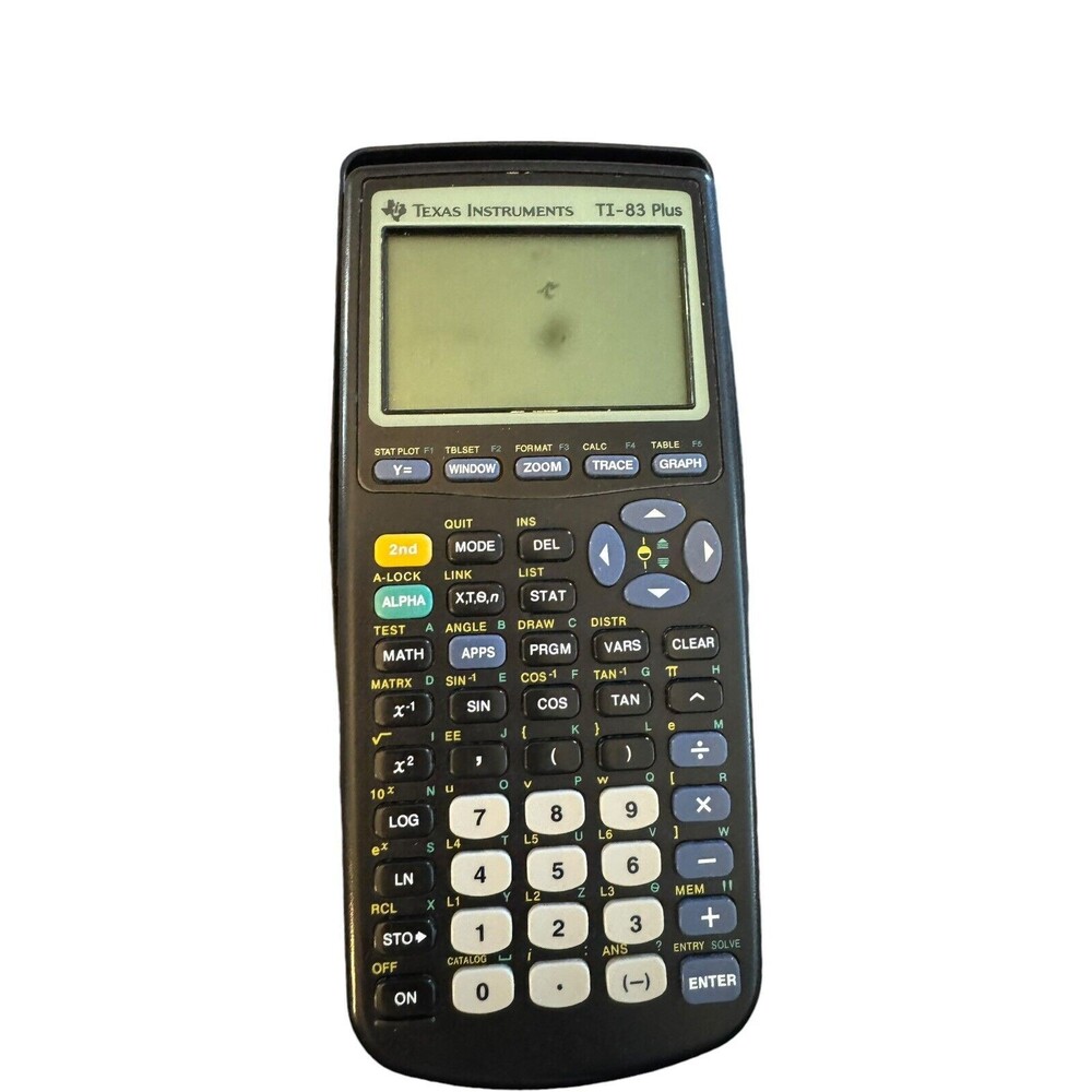 Texas Instruments TI-83 Plus Graphing Calculator With Cover - Tested Works!‎